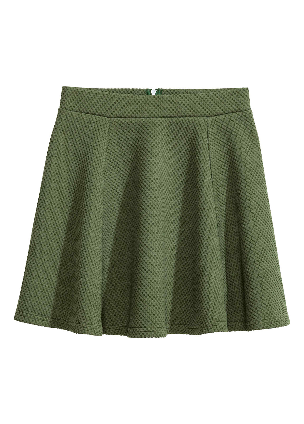 Зеленая кэжуал юбка H&M клешированная