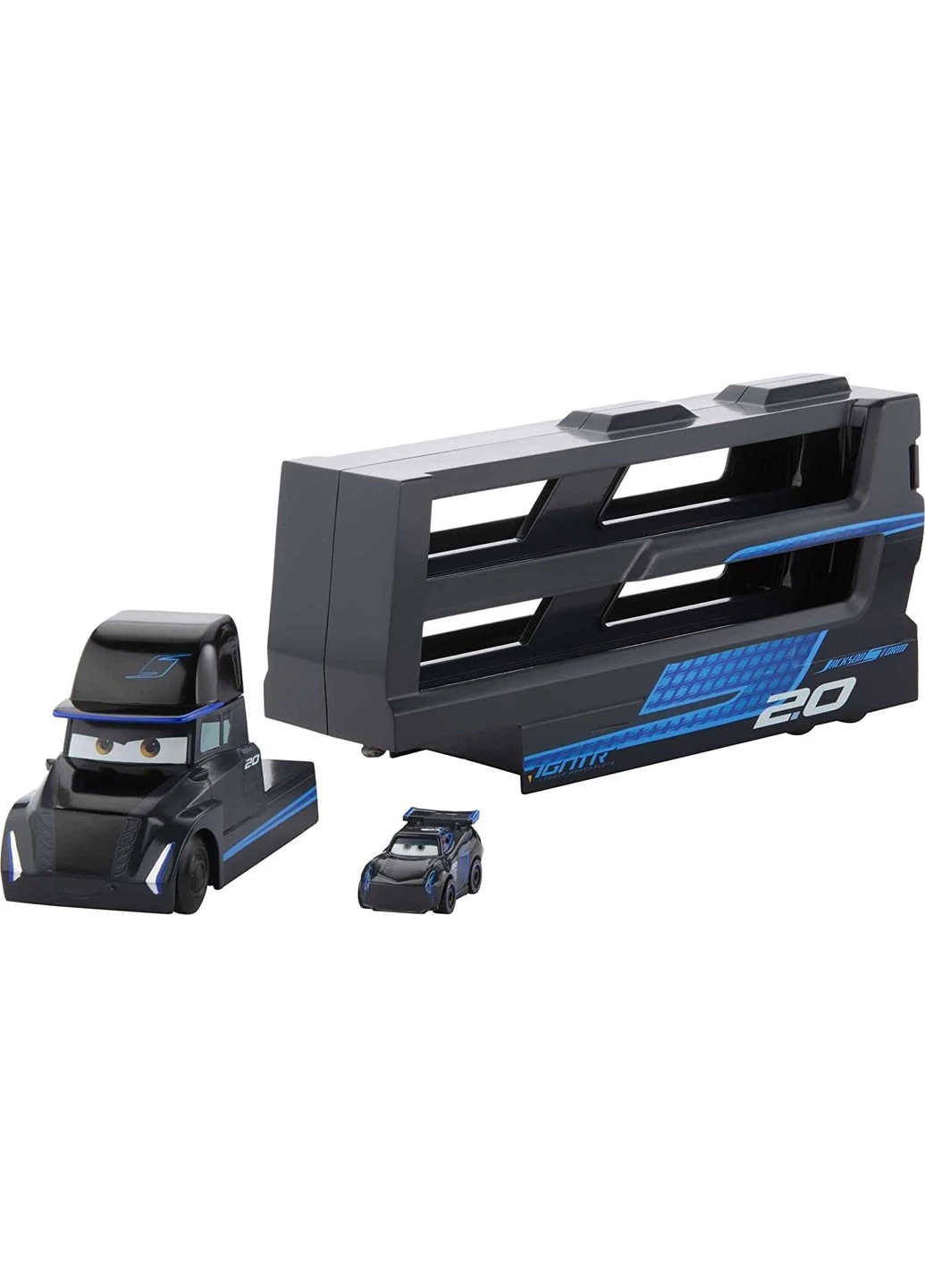 Грузовик - трансформер Джексона Шторма Disney Pixar Cars Minis Transporter Гал Бофорт на 18 мини машинок (GNW35) Mattel (255254285)