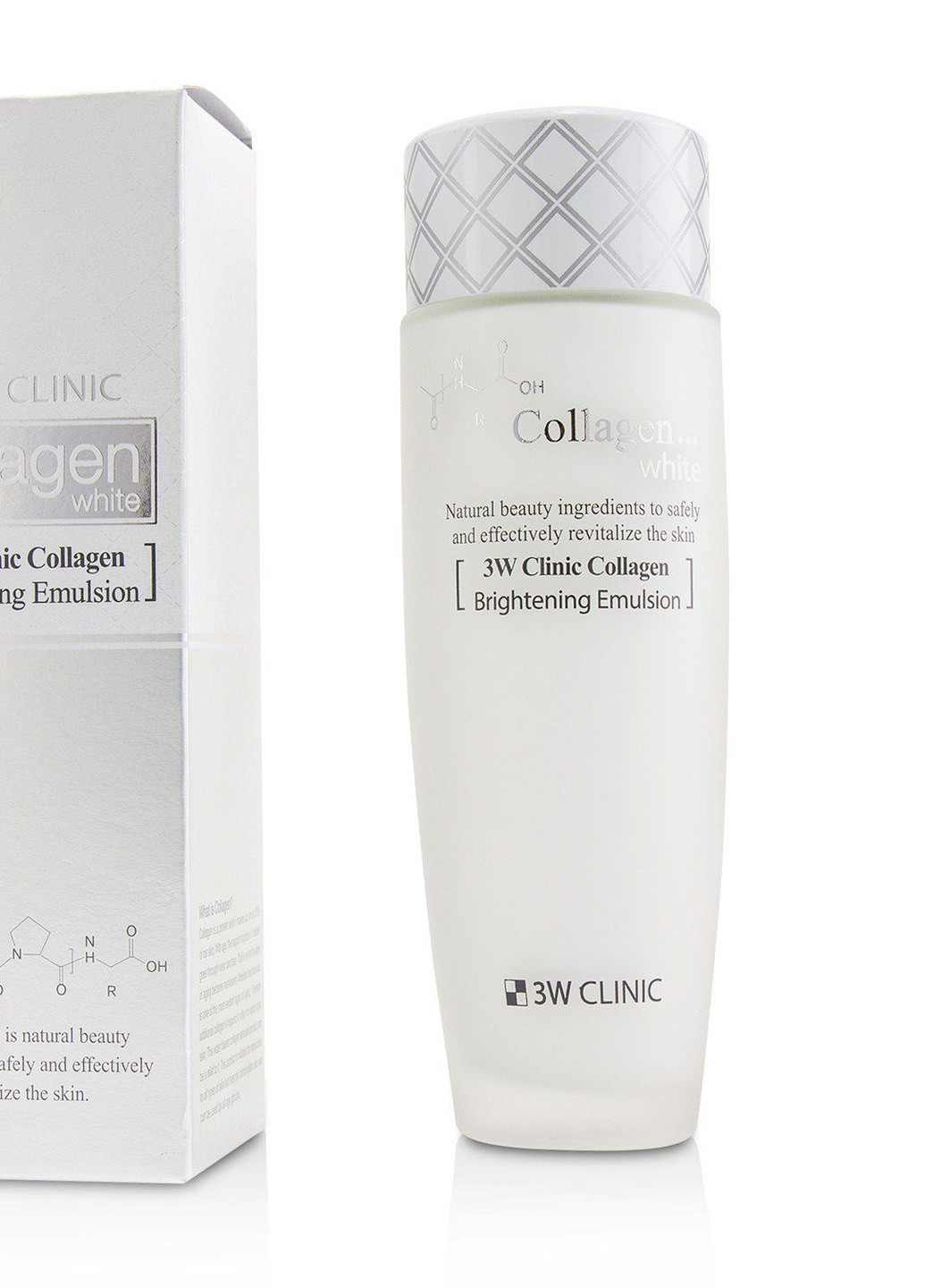 Collagen White Brightening Emulsion Осветляющая эмульсия с коллагеном, 150 мл 3W Clinic (236272582)