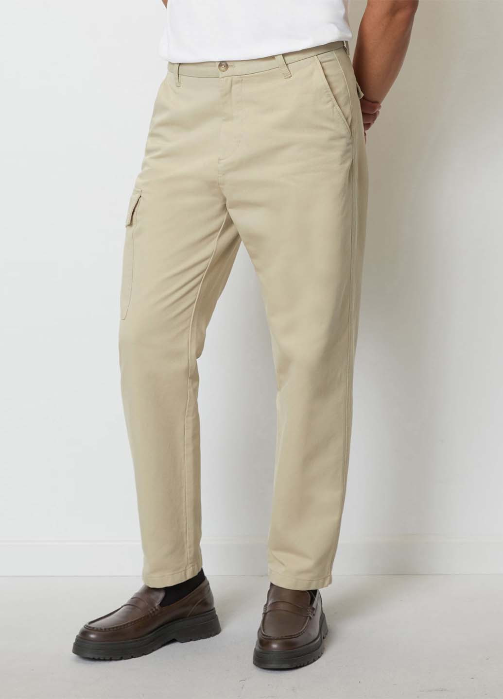 Бежевые кэжуал демисезонные карго брюки Marc O'Polo