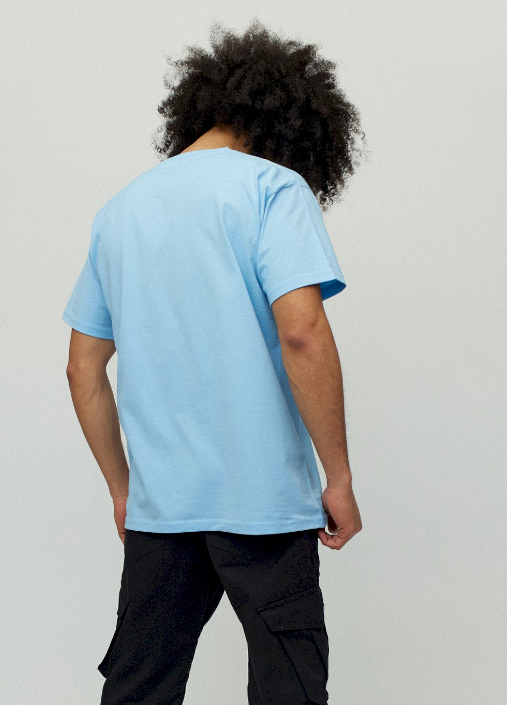 Голубая футболка мужская YAPPI