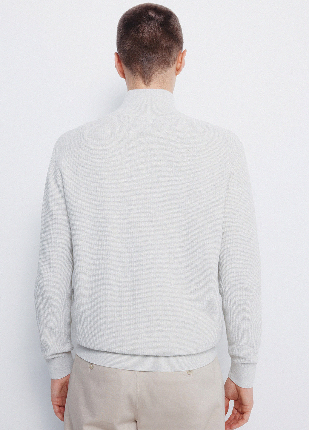 Серая футболка-поло для мужчин Springfield однотонная