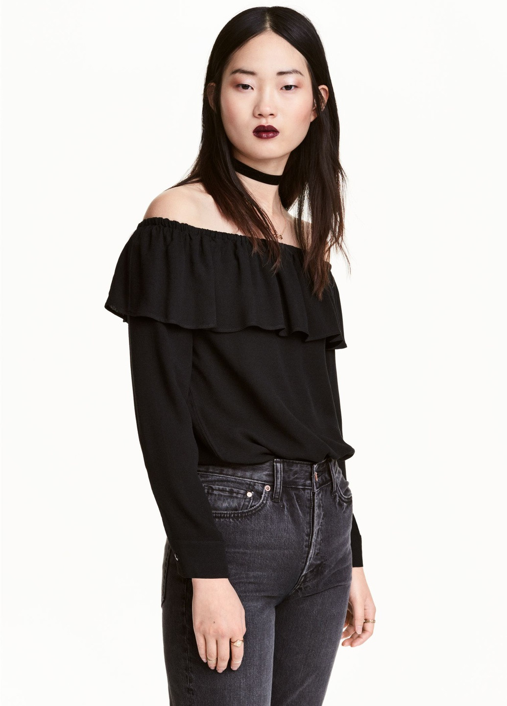 Чорна блуза H&M