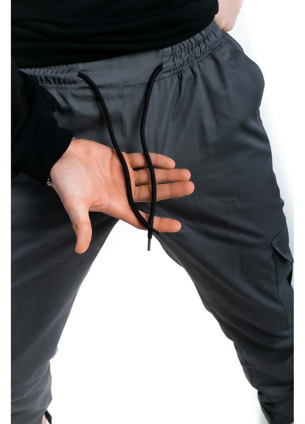 Серые кэжуал демисезонные зауженные брюки Intruder