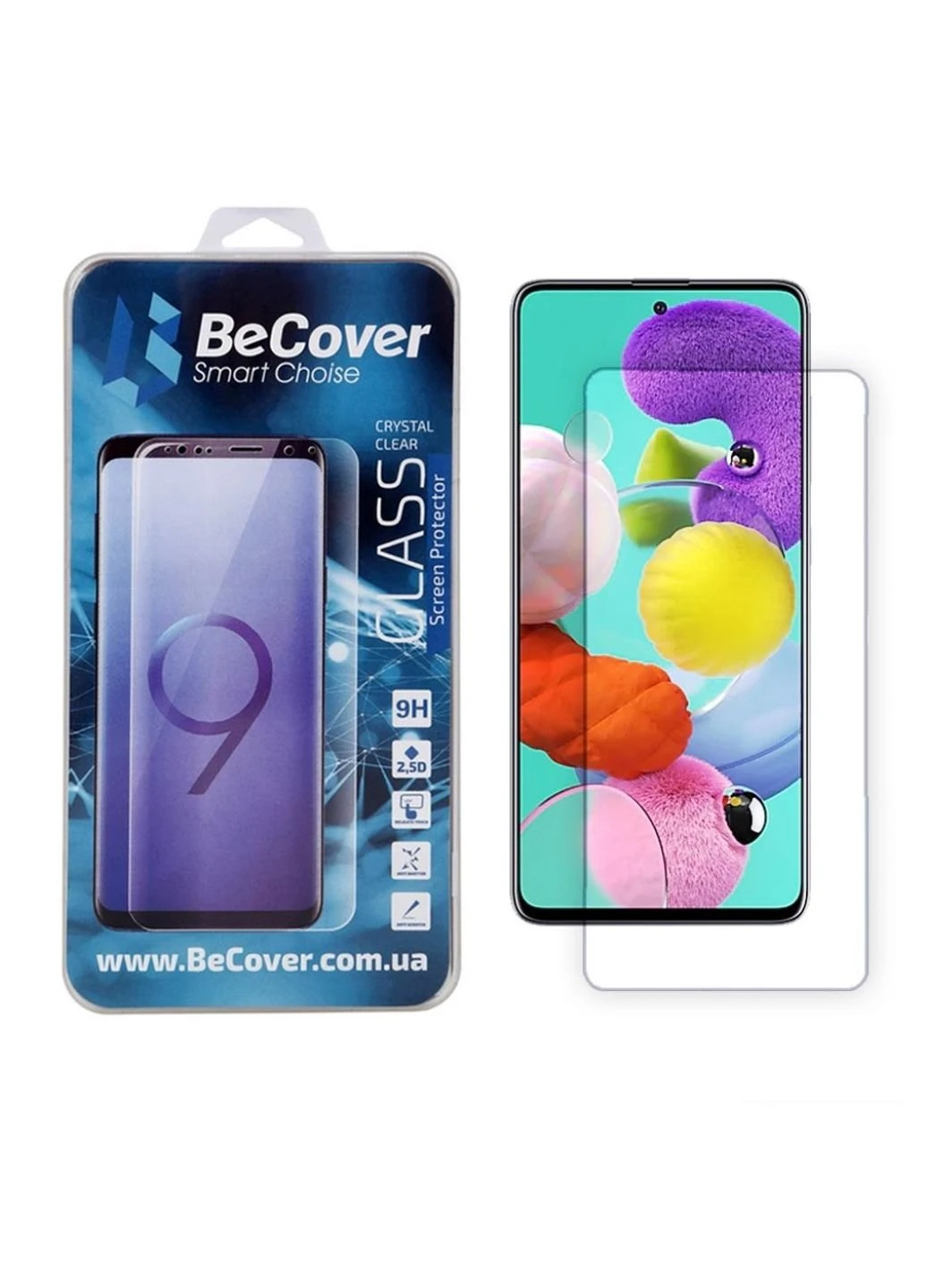Скло захисне Samsung Galaxy A51 SM-A515 Crystal Clear Glass (704669) BeCover (249598102)
