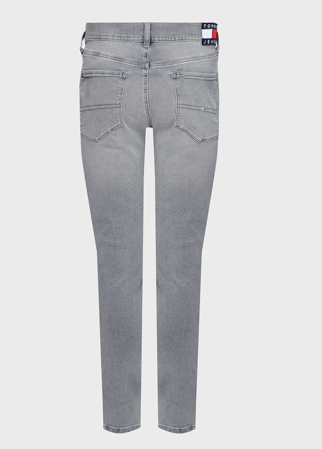 Серые демисезонные зауженные джинсы Tommy Jeans