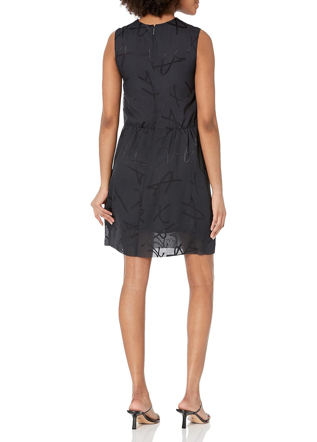 Чорна кежуал сукня Armani Exchange однотонна