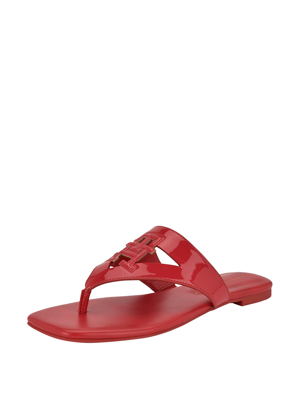 Красные кэжуал вьетнамки Tommy Hilfiger лаковые