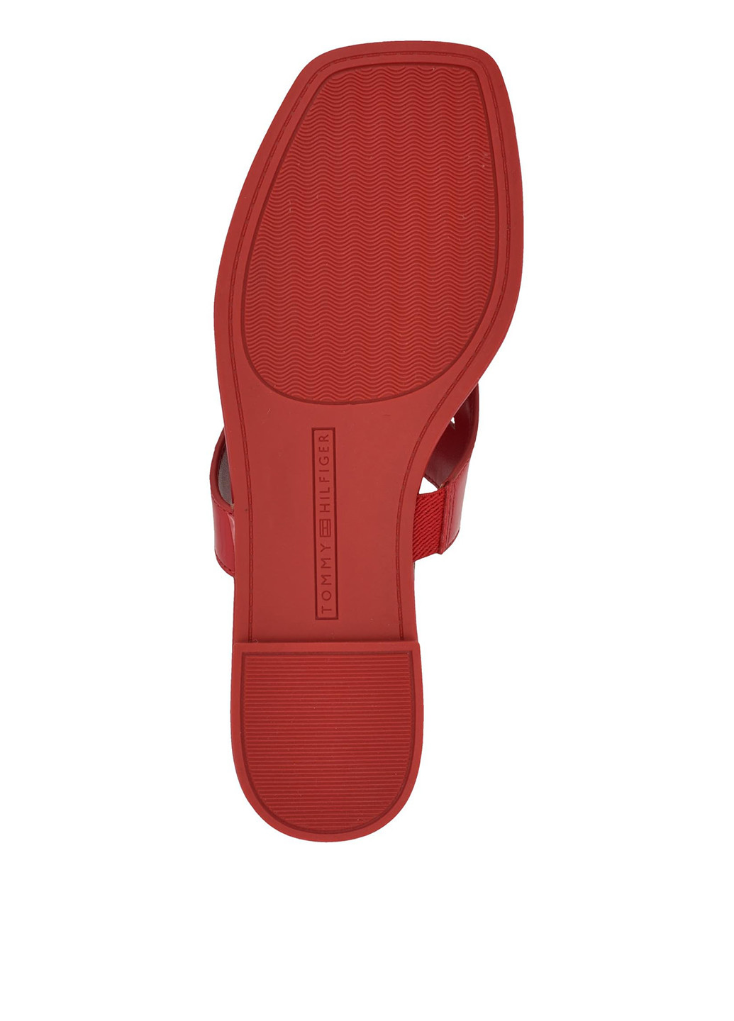 Красные кэжуал вьетнамки Tommy Hilfiger лаковые