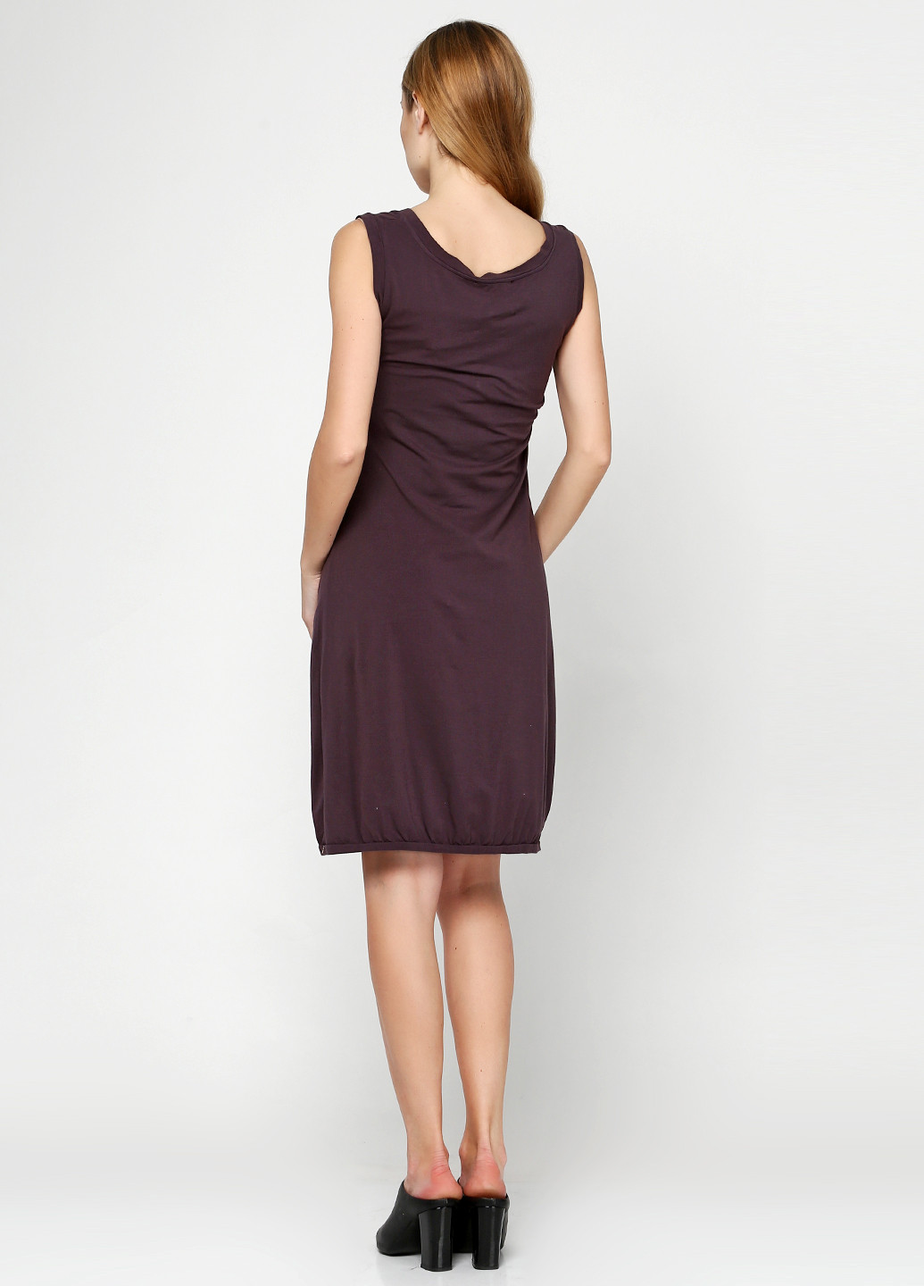 Фиолетовое кэжуал платье Oblique однотонное