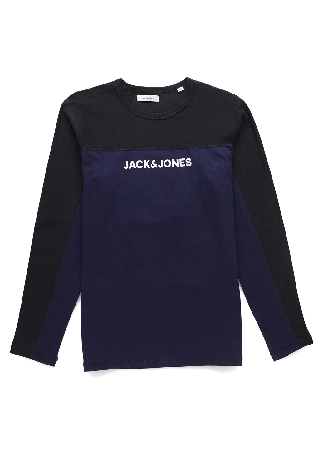Темно-синій демісезонний костюм (лонгслів, штани) брючний Jack & Jones