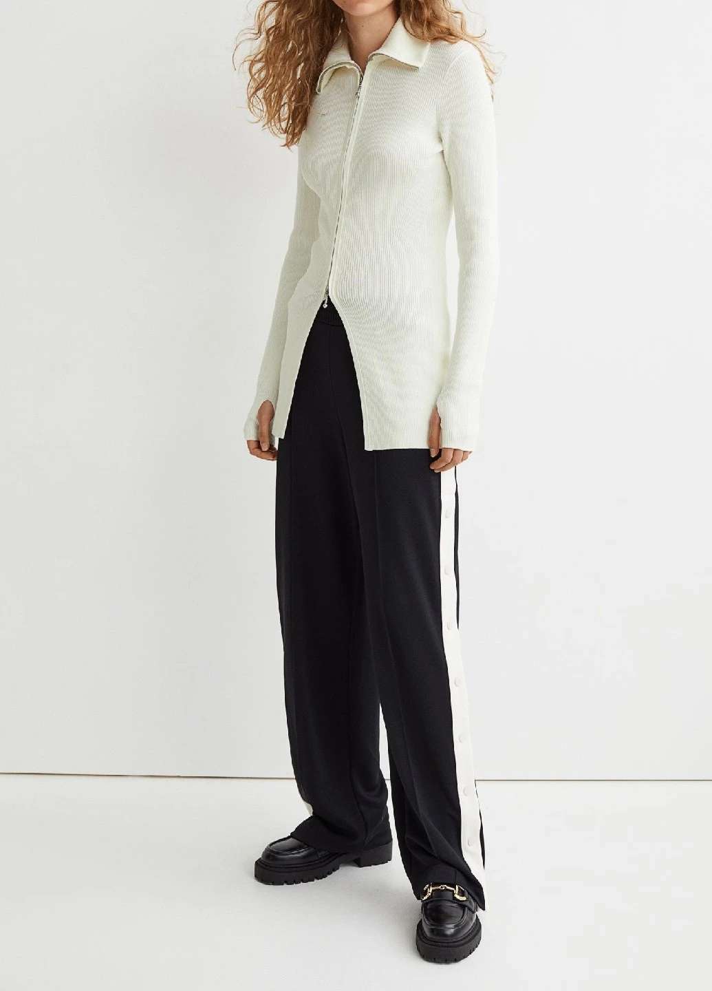 Белый демисезонный кардиган H&M