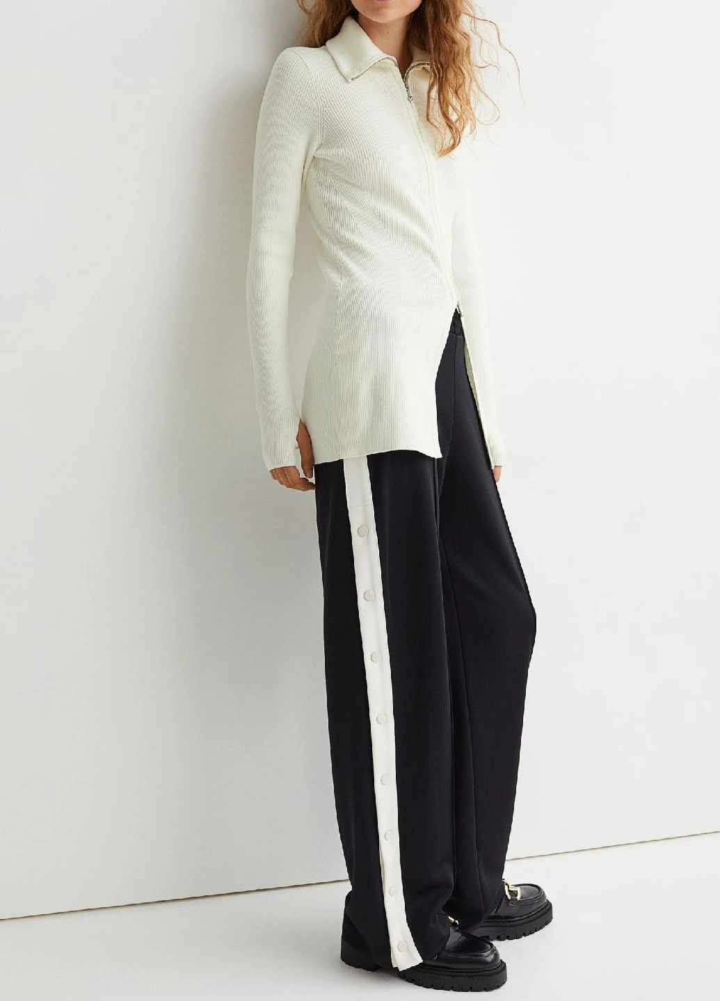 Белый демисезонный кардиган H&M