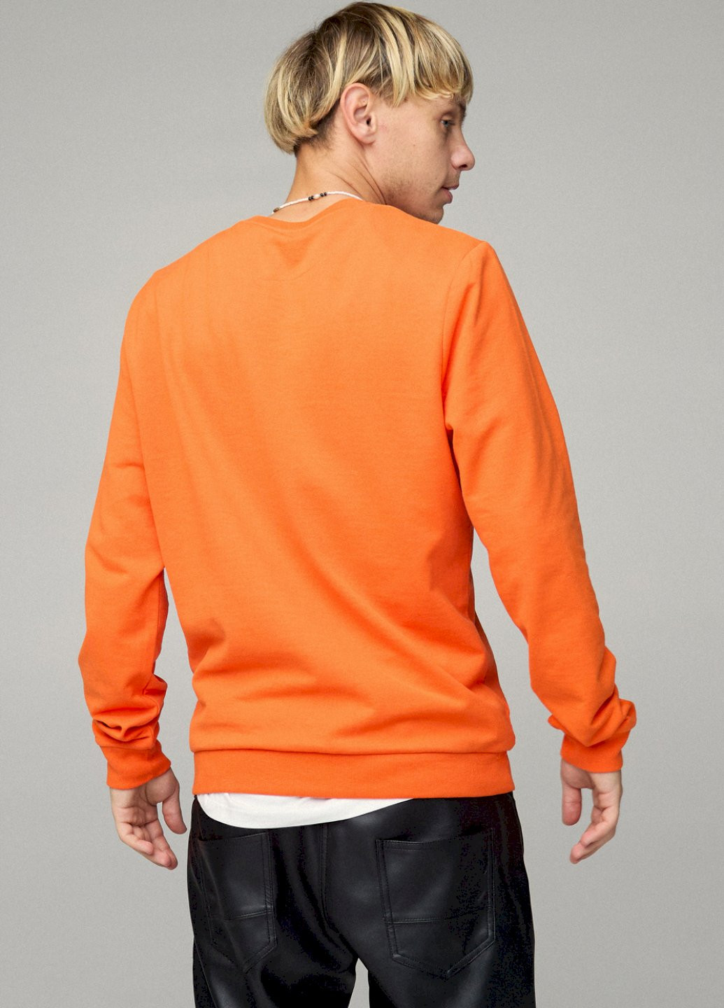 Помаранчевий світшот чоловічий basic /no flis/ YAPPI (252259140)