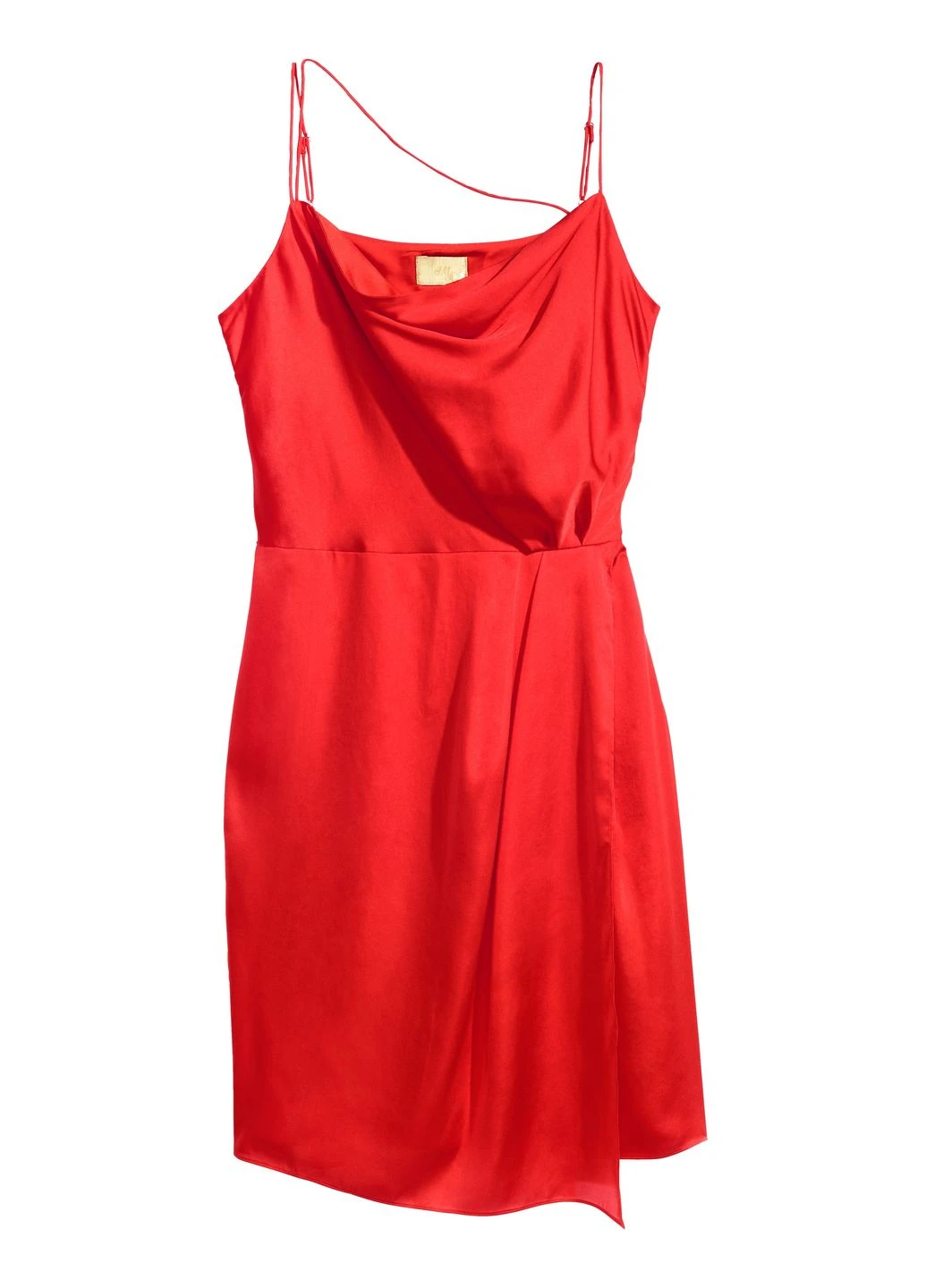 Красное кэжуал платье H&M однотонное