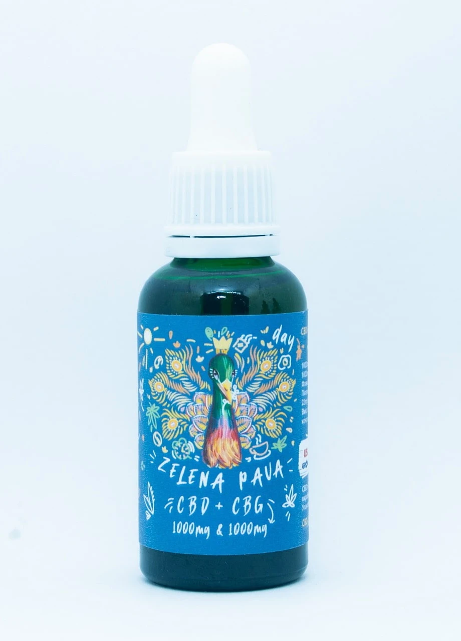 Медична олія конопляна 1000mg CBG + CBD Broad Spectrum Oil Zelena Pava (USA/UA) FX (252548757)
