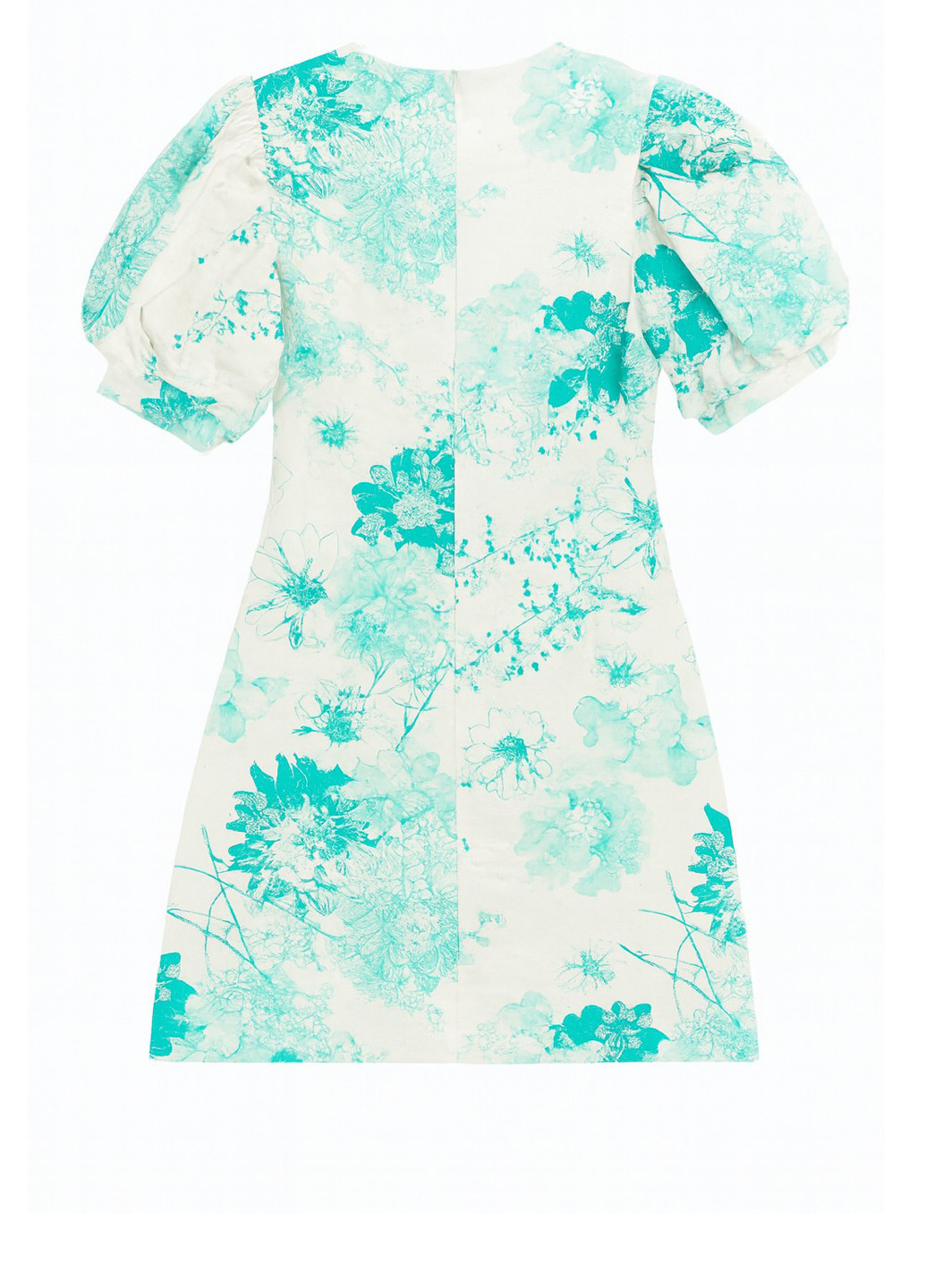 Молочное кэжуал платье а-силуэт Babylon с цветочным принтом