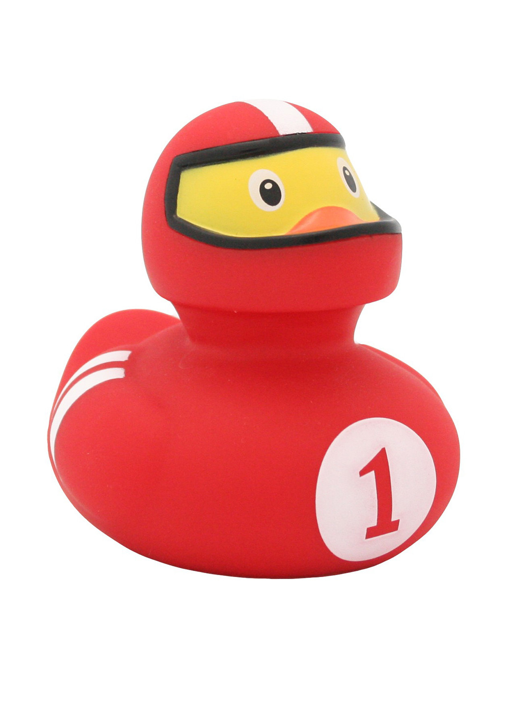 Іграшка для купання Качка Гонщик червоний, 8,5x8,5x7,5 см Funny Ducks (250618836)