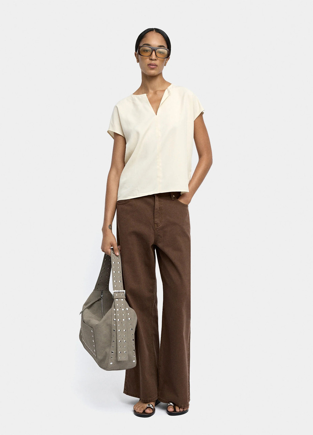 Кремова блуза Parfois