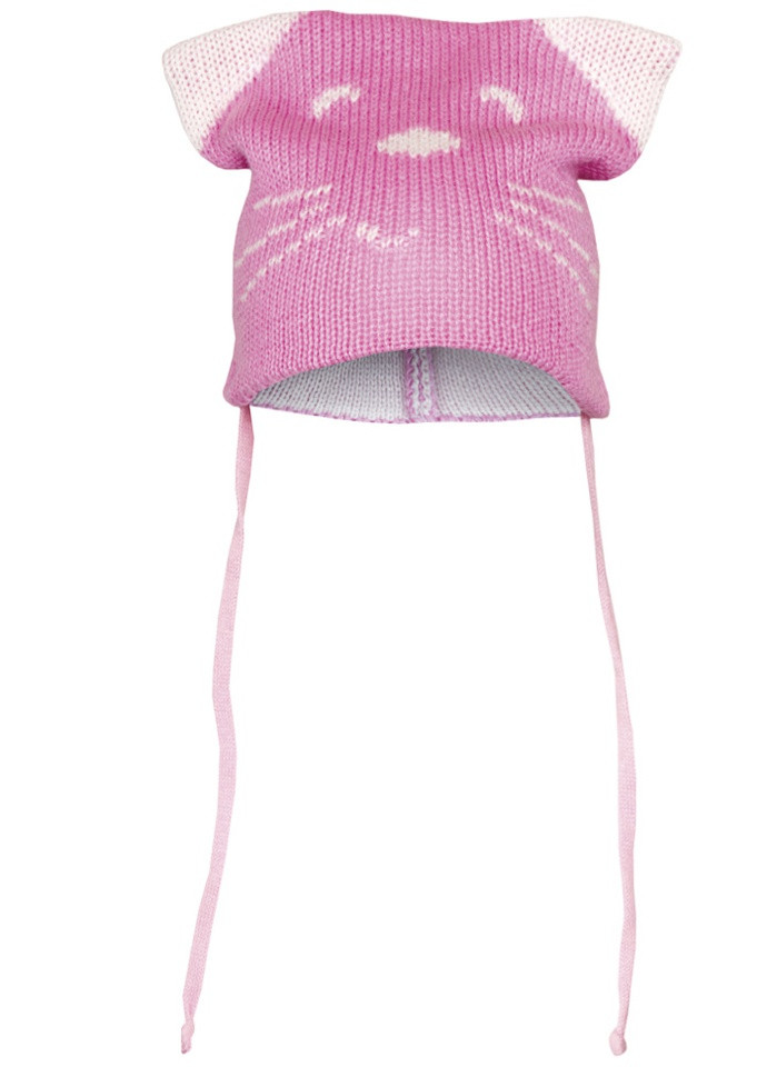 Дитяча шапка з вушками демісезонна в'язана для дівчинки Габби (205952290)
