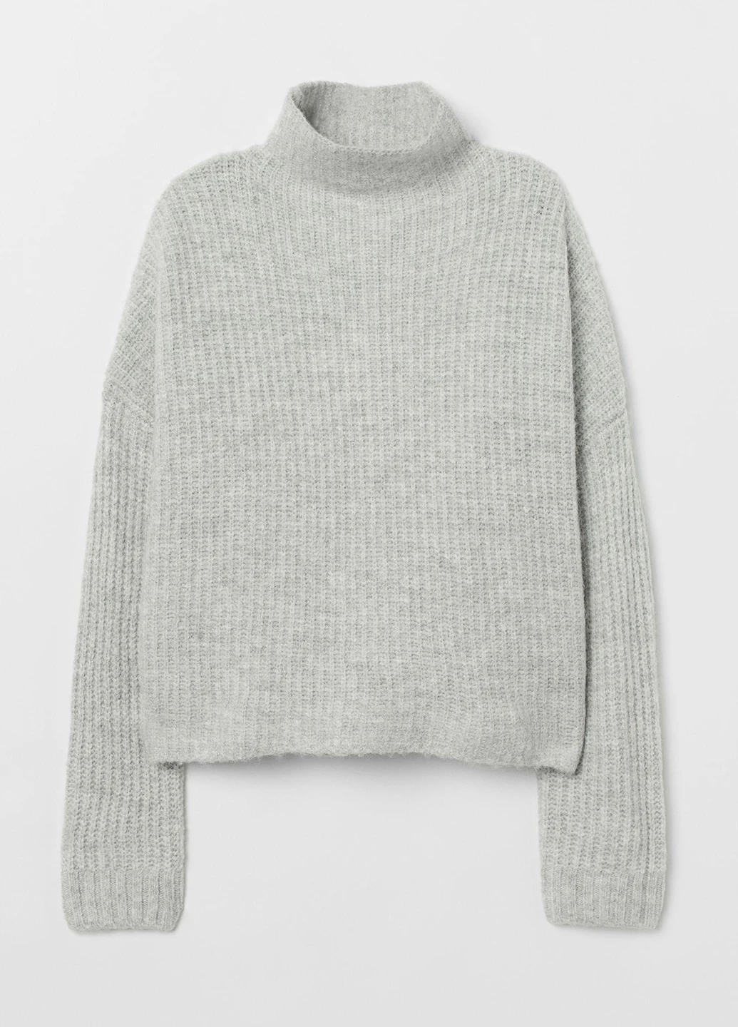 Светло-серый демисезонный свитер H&M