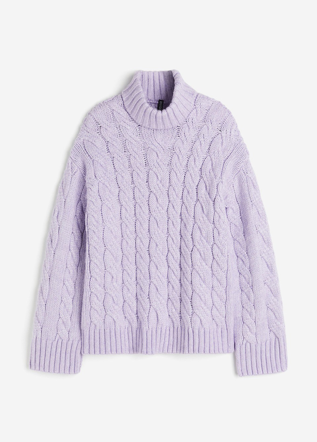 Сиреневый зимний свитер H&M