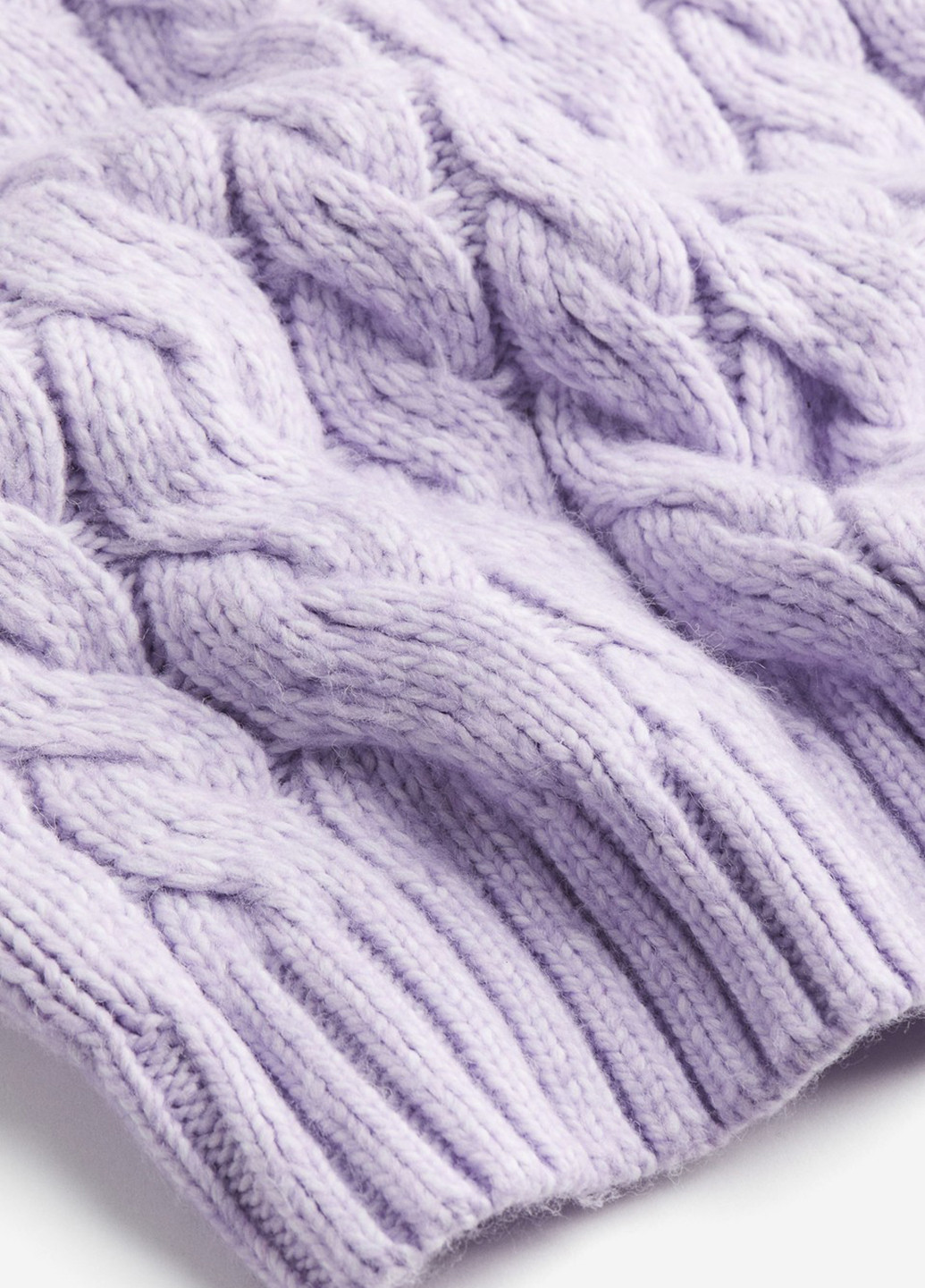 Сиреневый зимний свитер H&M