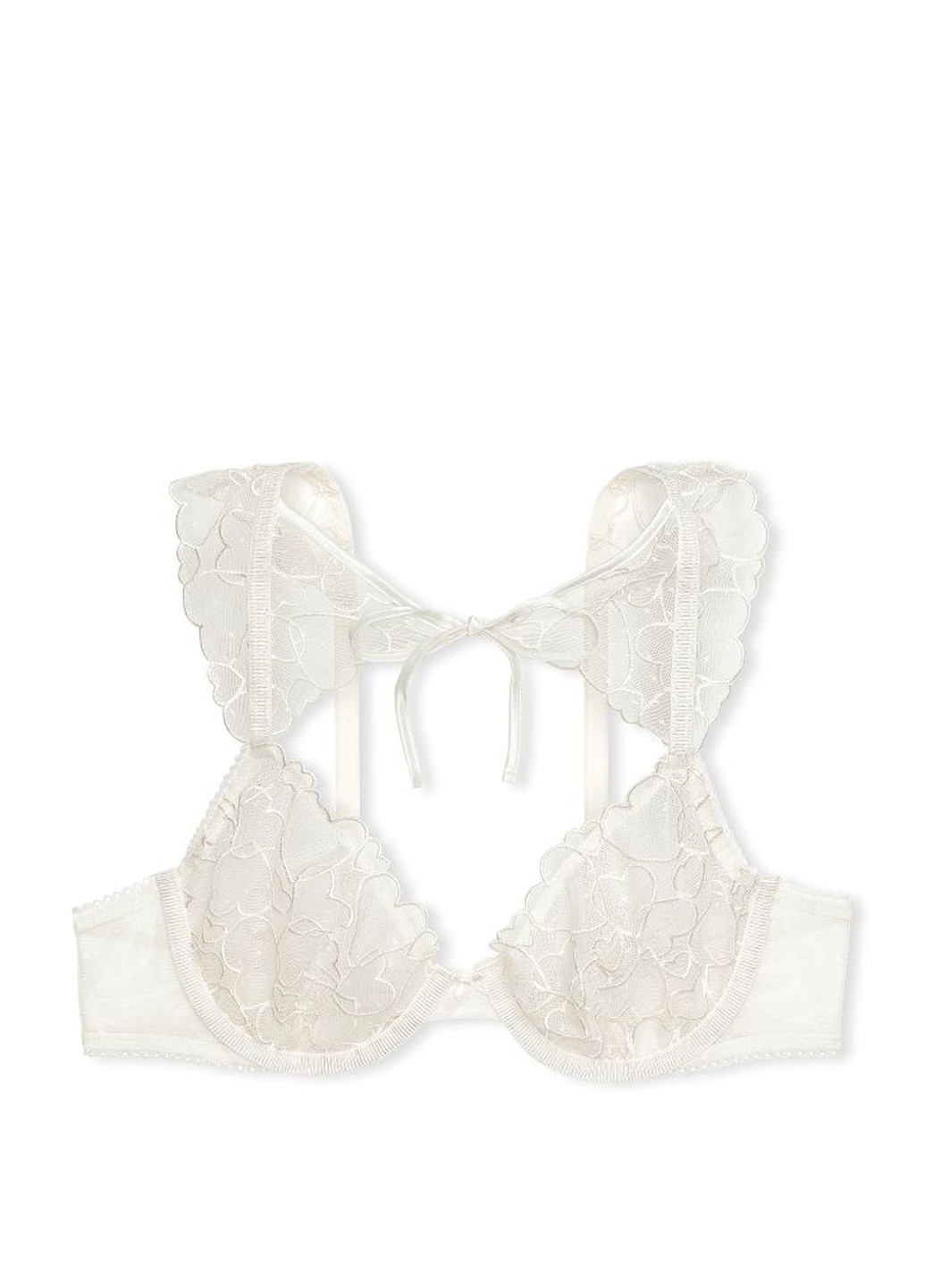 Молочный демисезонный комплект (бюстгальтер, трусики) Victoria's Secret