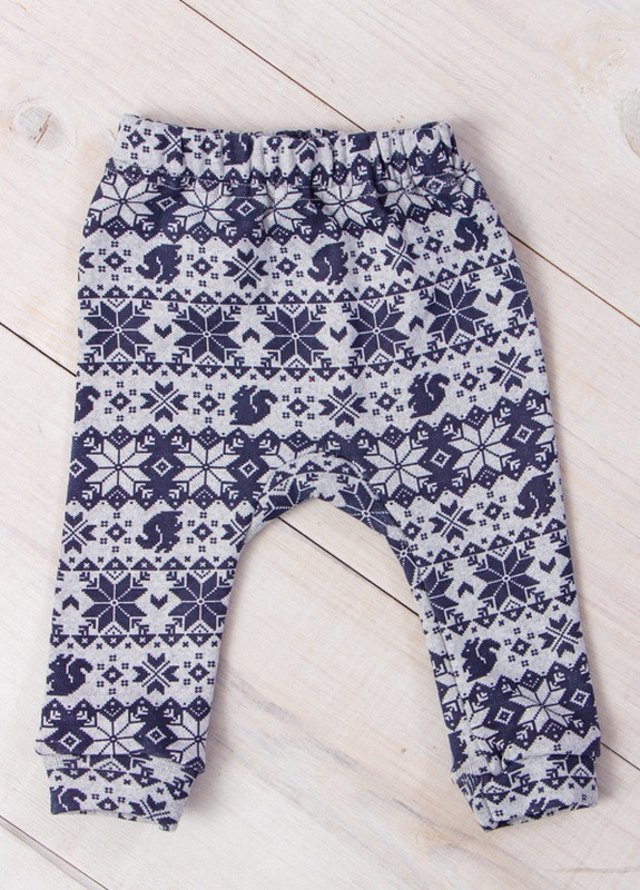 Носи своє гамаші для дівчинки орнамент сірий повсякденний трикотаж виробництво - Україна