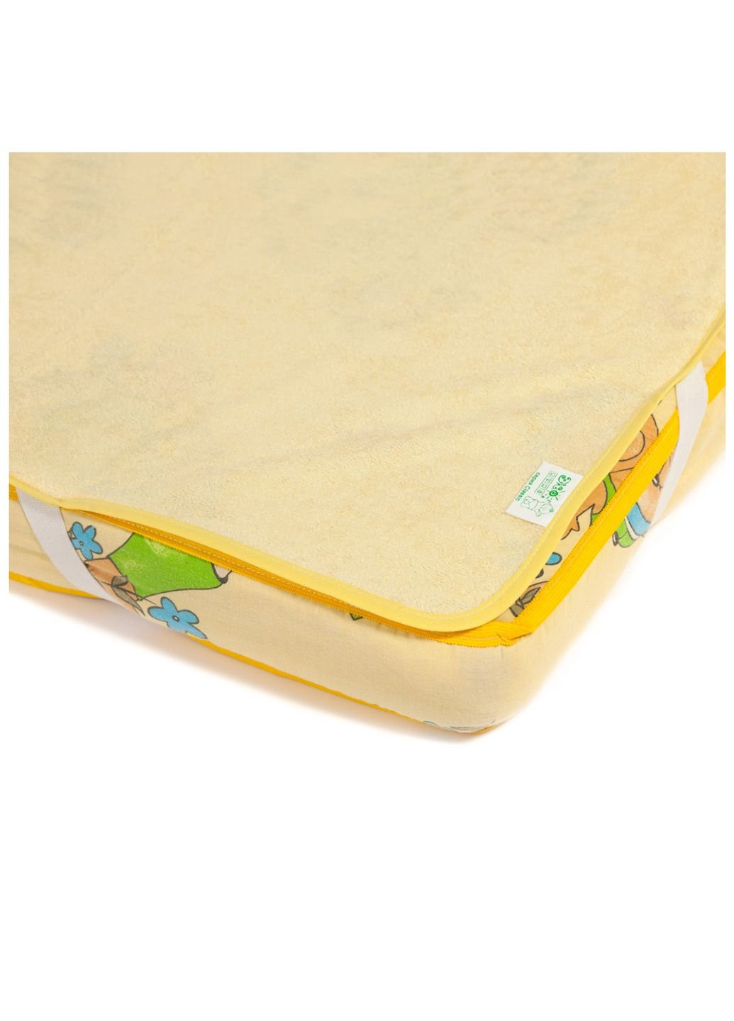 Наматрацник Еко Пупс водонепроникний Classic, 60х120 см Жовтий (КНАМ12060ж) No Brand (254008960)