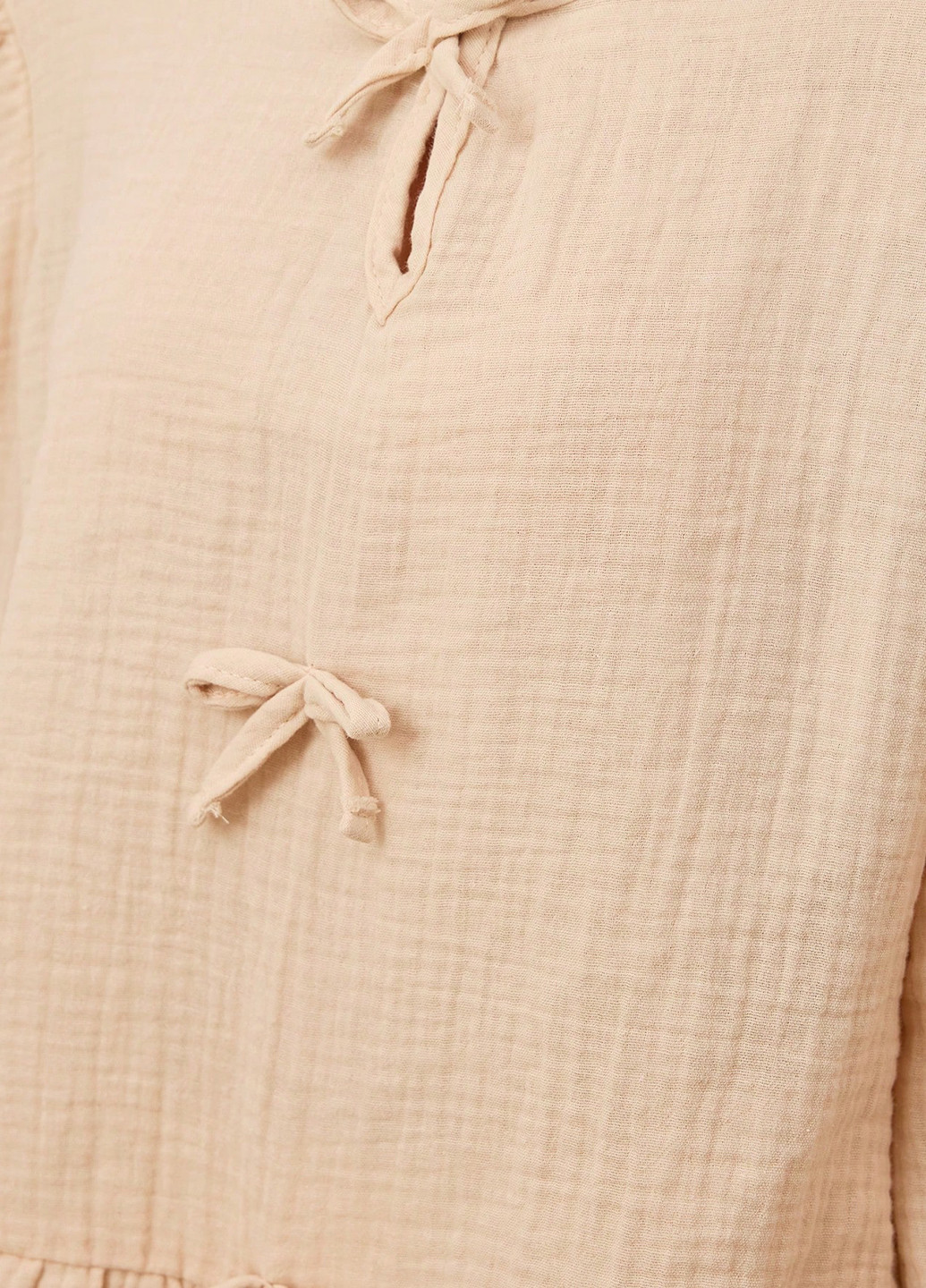 Кремовый демисезонный костюм (блуза, брюки) брючный SHEIN