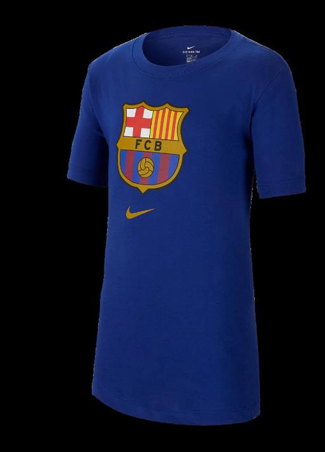 Темно-синяя демисезонная футболка cd3199-455 Nike FCB B NK TEE EVERGREEN