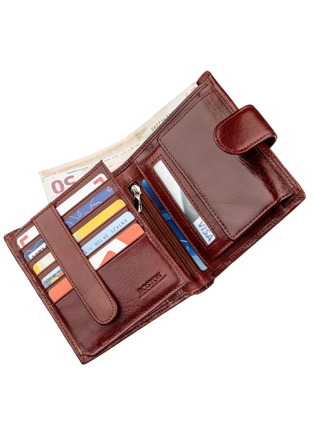 Чоловік шкіряний гаманець 11х12 см BOSTON (229458977)