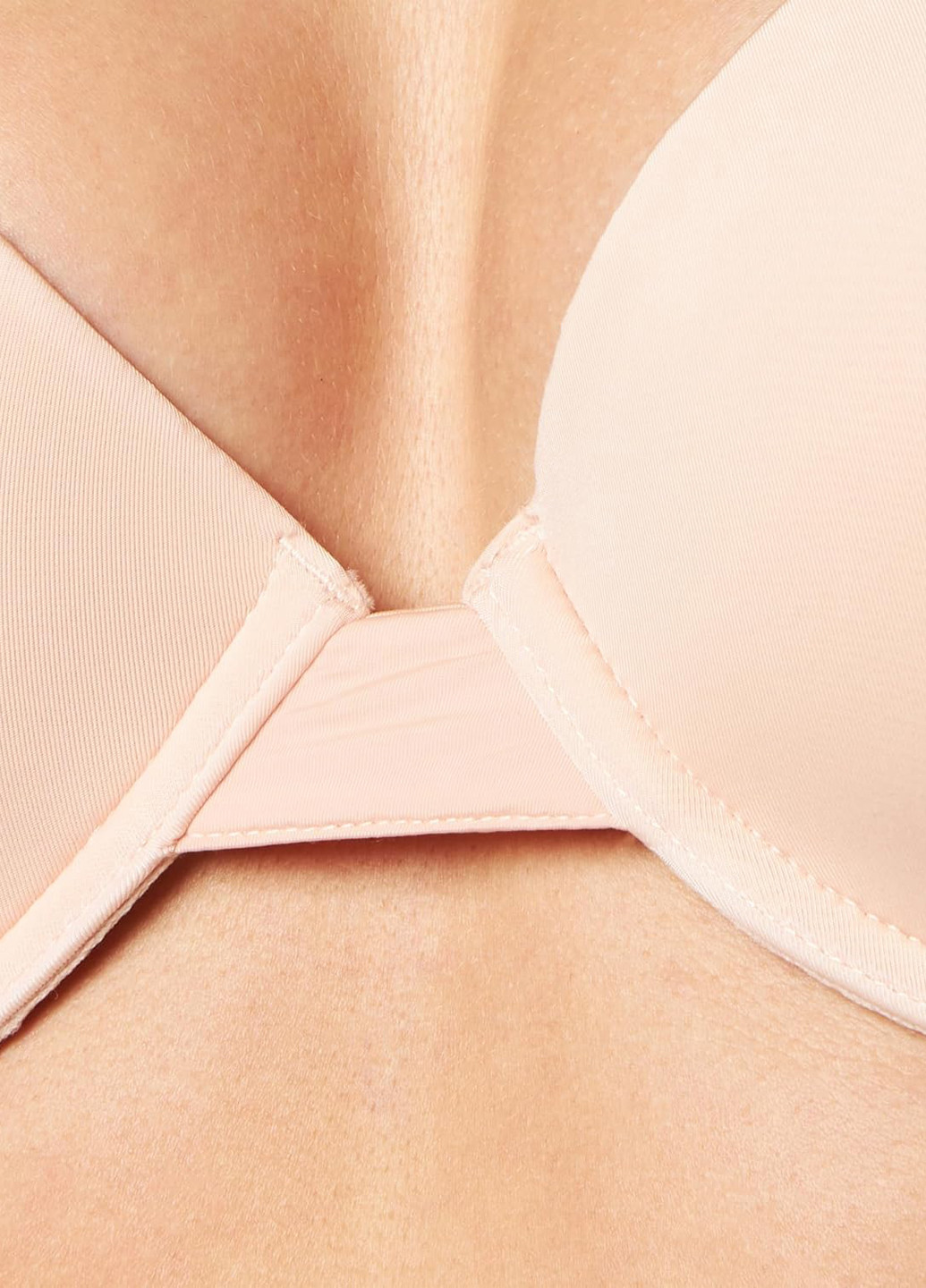 Бежевый балконет бюстгальтер Emporio Armani с косточками полиамид