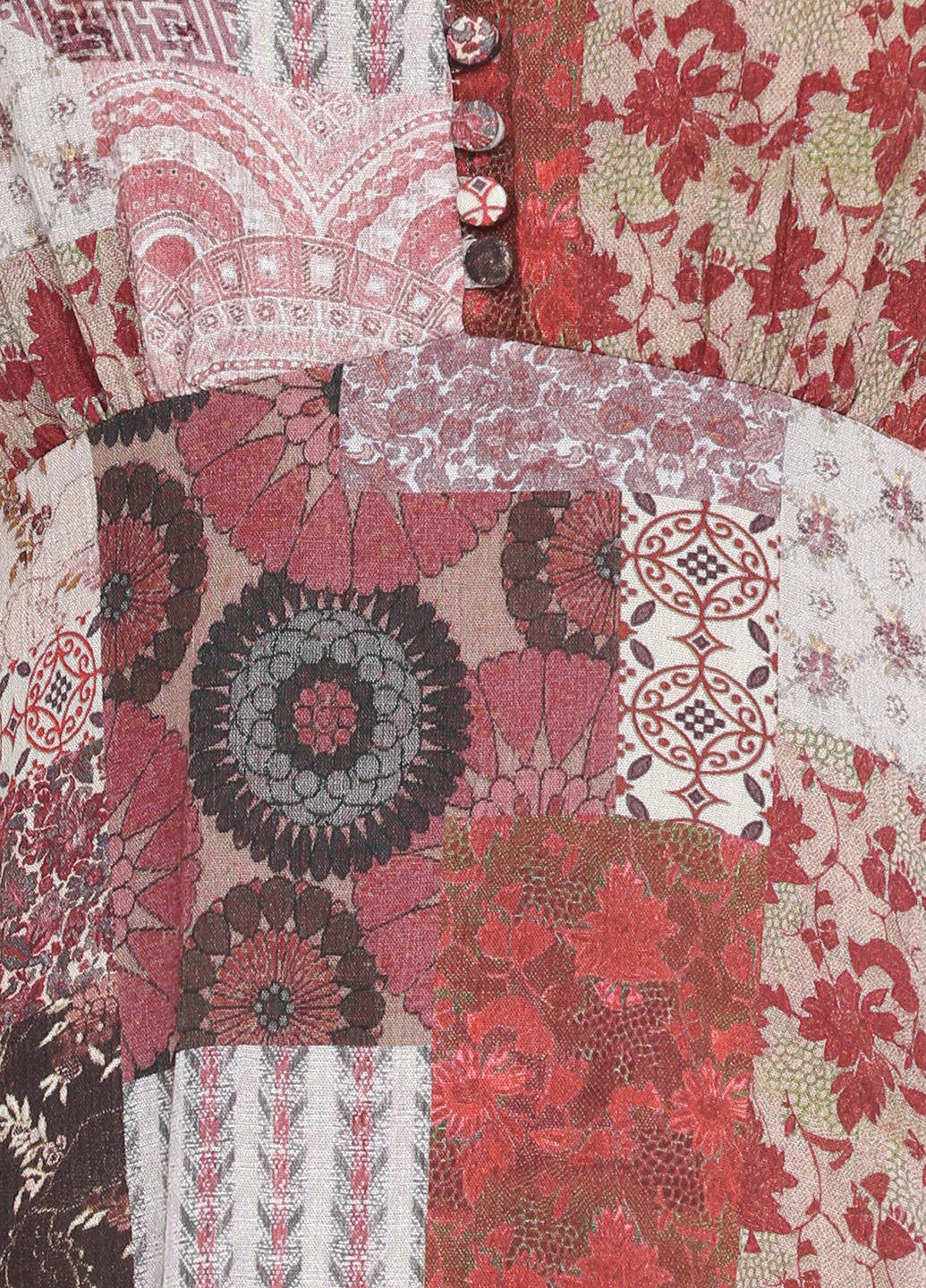Комбинированное кэжуал платье Mango с абстрактным узором