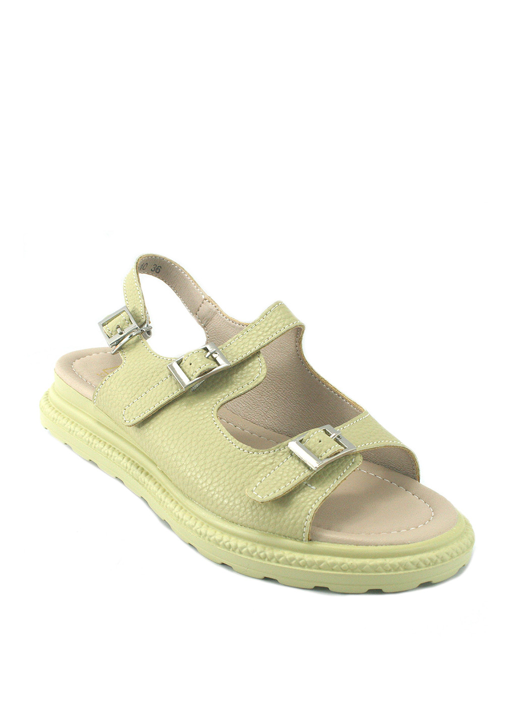 Оливковые босоножки KDSL с ремешком