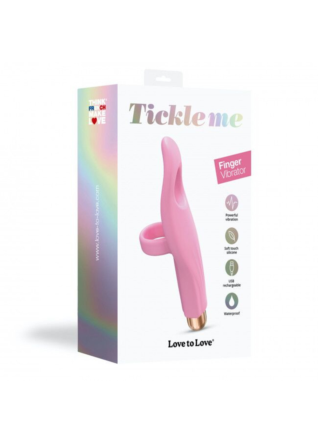 Вібратор на палець Tickle me - BABY PINK перезаряджається, 3 варіанти використання Love To Love (252297481)