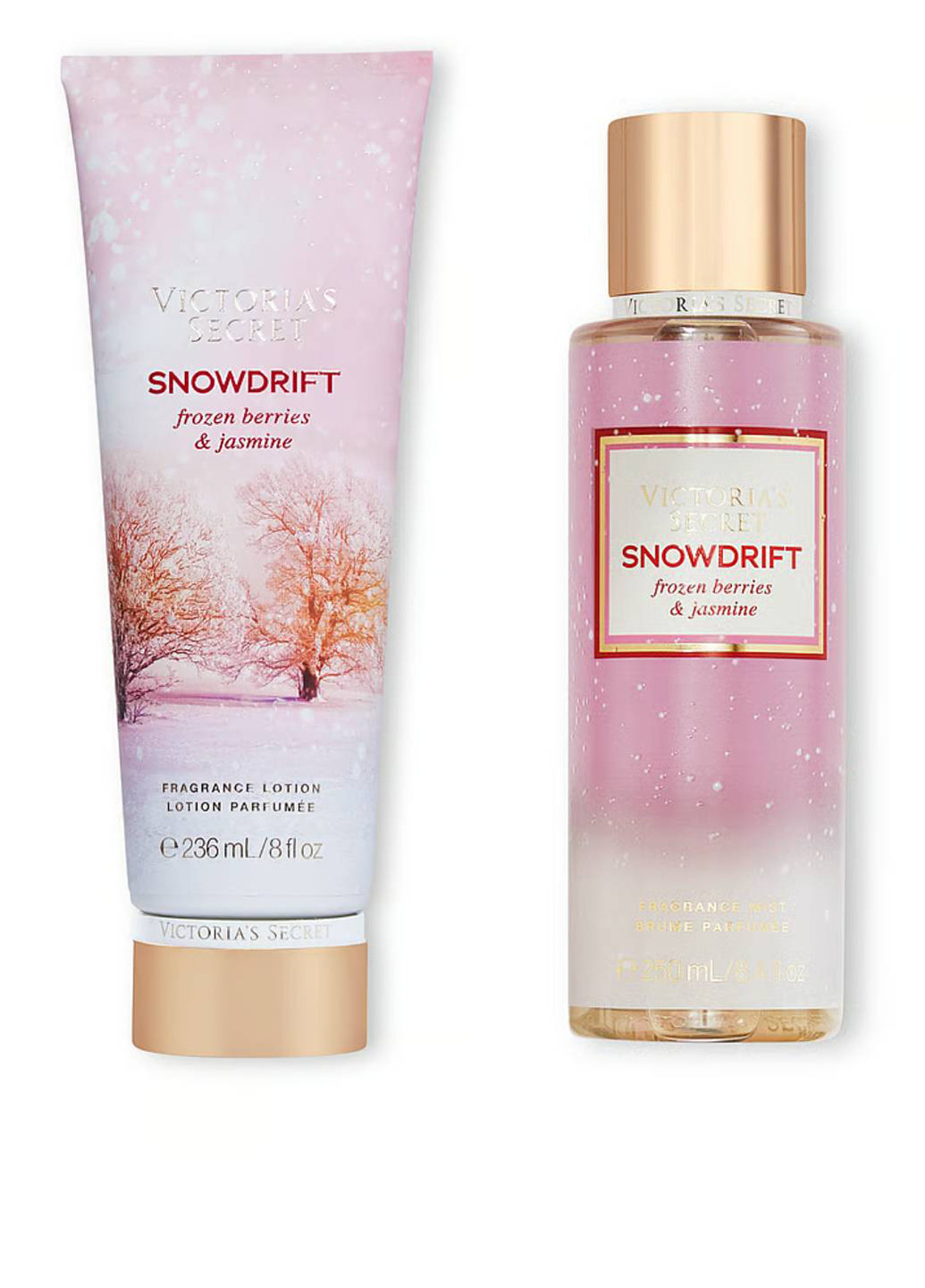 Набір для тіла Snowdrift Frozen Berries & Jasmine (лосьйон, спрей), 236 мл/250 мл Victoria's Secret (272806801)