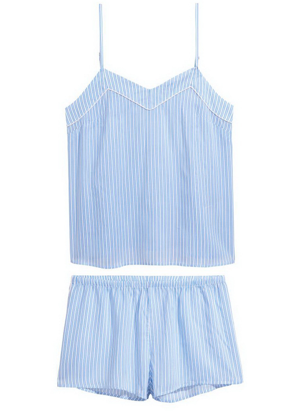 Голубая всесезон пижама (майка, шорты) майка + шорты H&M