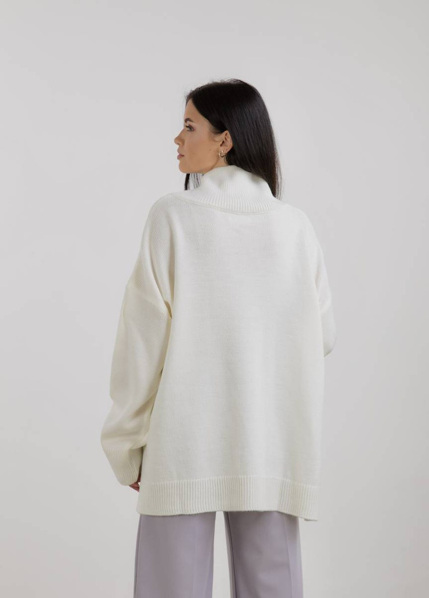 Молочный зимний свитер свободного кроя romashka Ромашка Норвегія