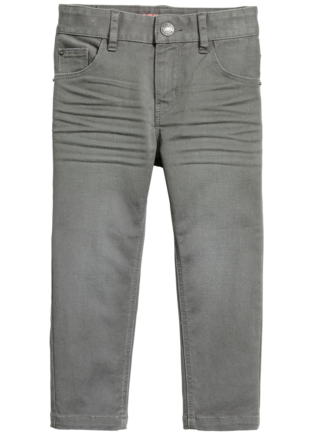 Серые демисезонные прямые джинсы H&M