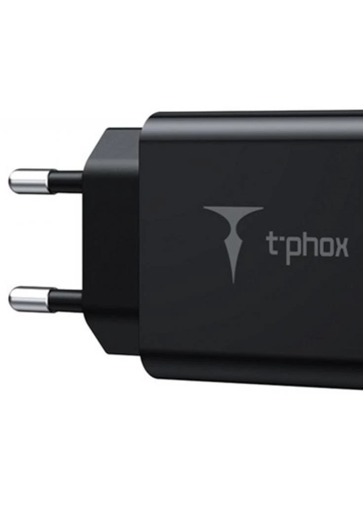 Зарядний пристрій Mini 12W 2.4A + Micro cable 1.2m (Black) (Mini (B) + Micro) T-PHOX (216637531)