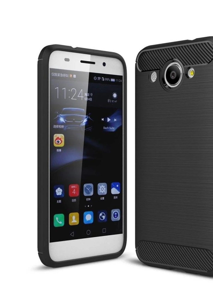 Чохол для мобільного телефону (смартфону) для Huawei Y3 2017 Carbon Fiber (Black) Laudtec (LT-HY32017B) BeCover (201492619)