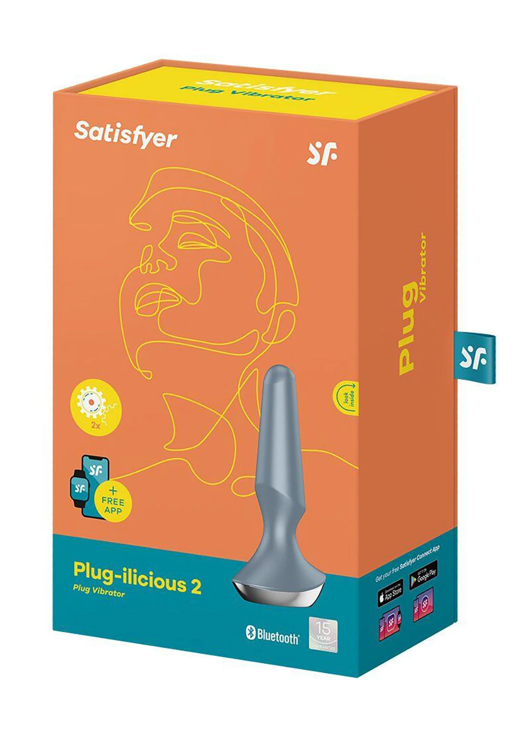 Анальна смарт-вібропробка 10х3 см Satisfyer (252010430)