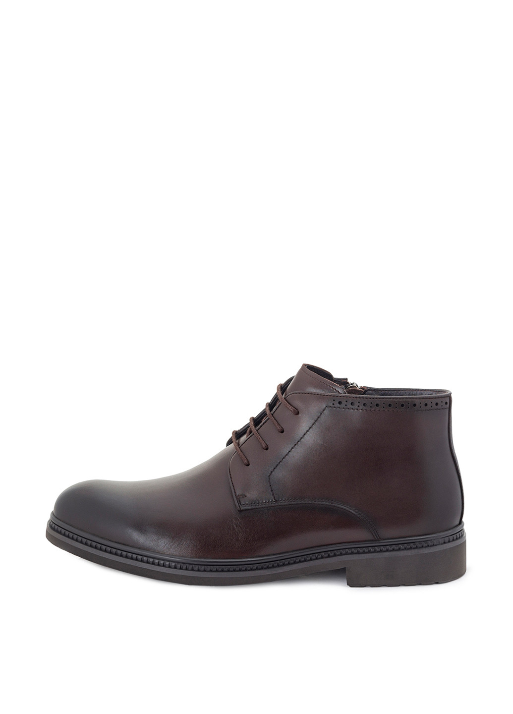 Темно-коричневые зимние ботинки броги Tomfrie