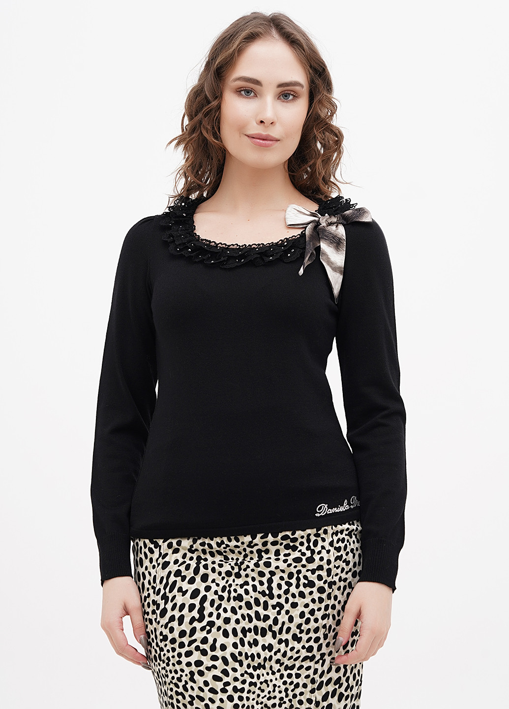 Черный демисезонный джемпер джемпер Daniela Drei