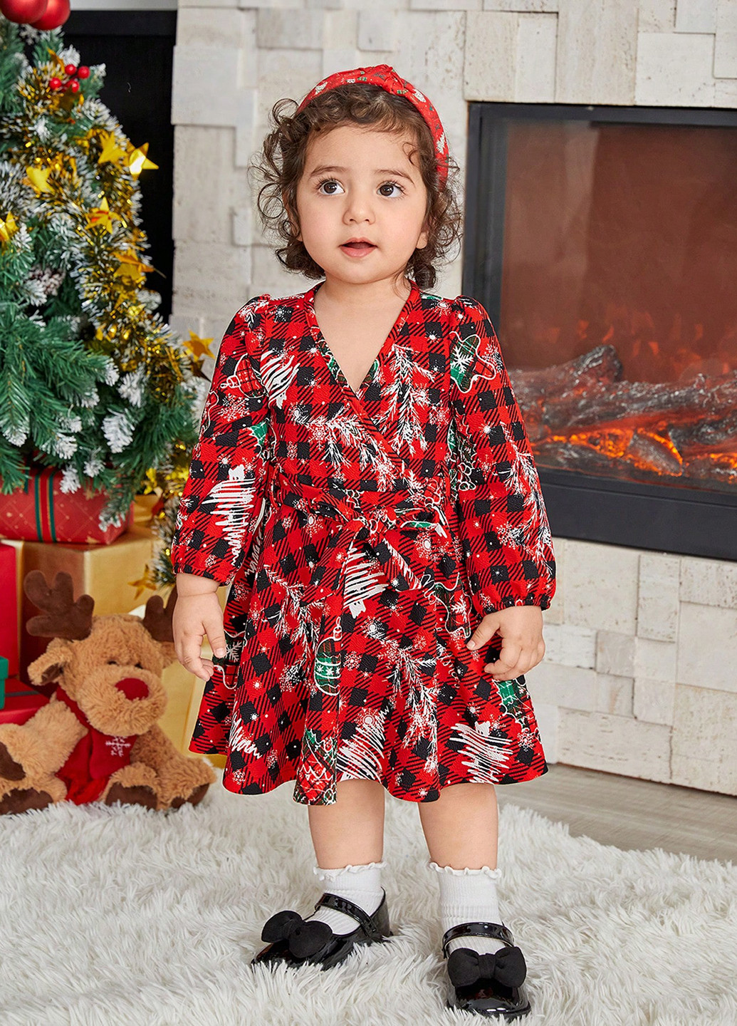 Красное платье SHEIN (331535778)