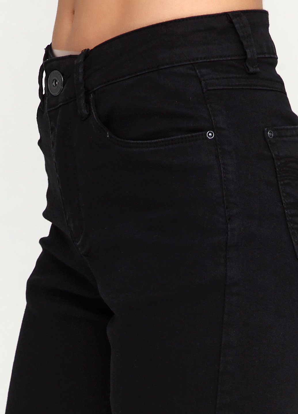 Черные демисезонные зауженные джинсы Marc Lauge