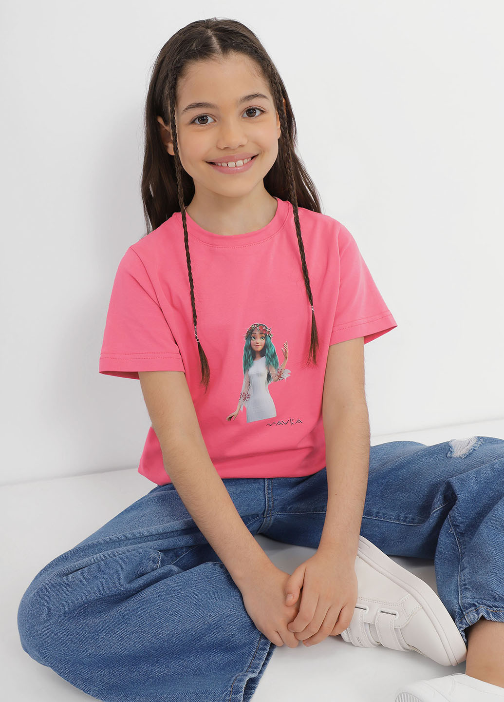 Розовая летняя футболка INTERTOP