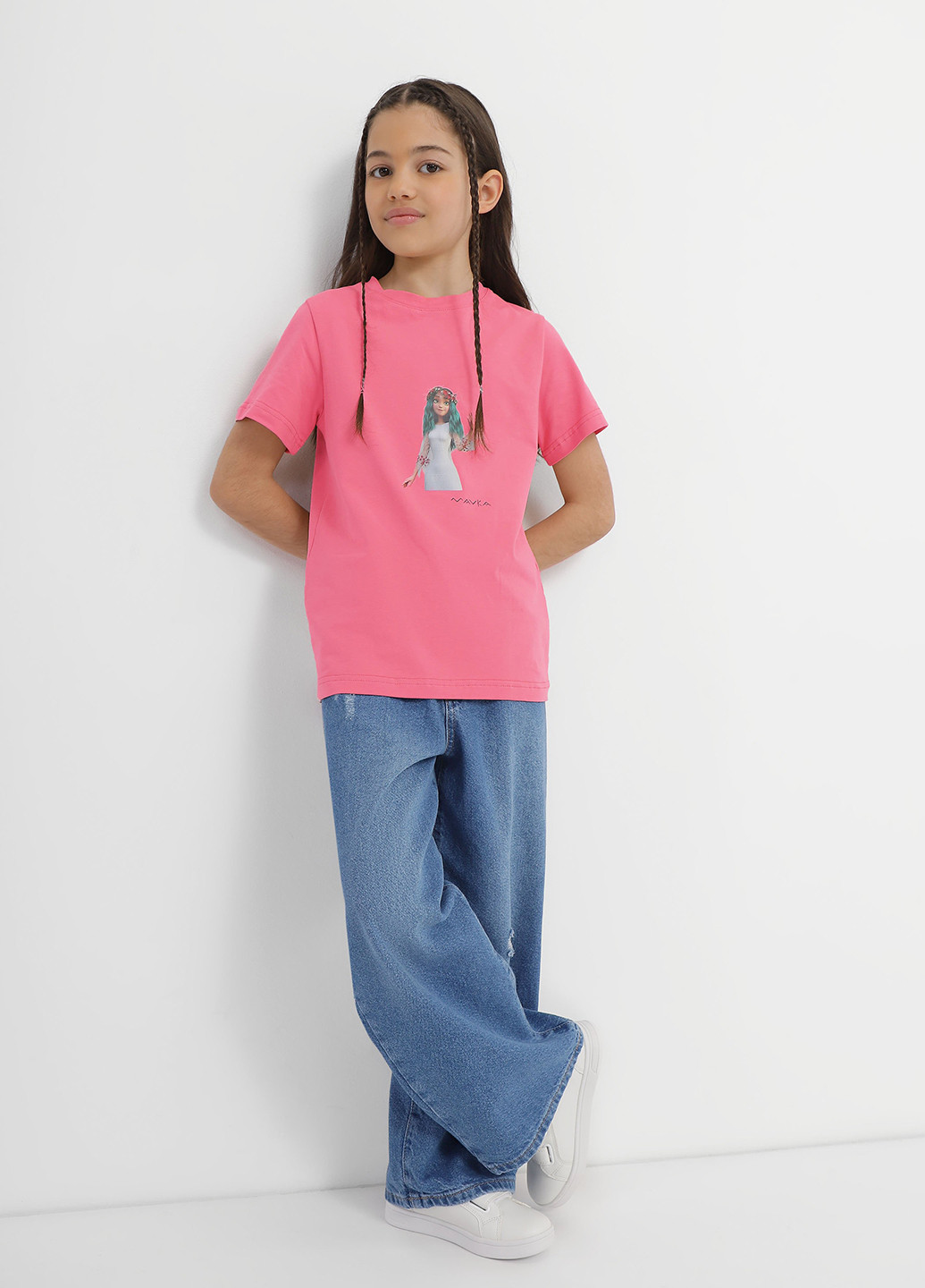 Розовая летняя футболка INTERTOP